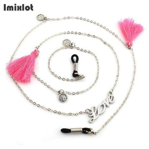 Imixlot 1 PC Mix Style Womens Colorful Tassel Eyeglass Eyewears Sunglasses Reading Glasses Chain Cord Holder Neck Strap Rope