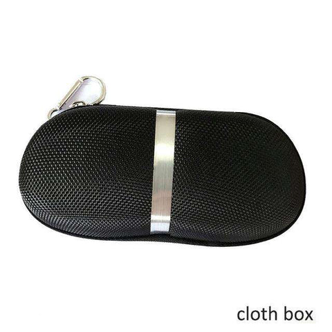 Protable Sunglasses Protector Travel Pack Pouch Glasses Case 1Pcs Black Zipper Box Hard Eyewear Accessories