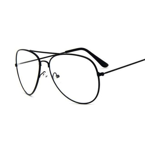 Aviation Gold Frame Sunglasses Male Classic Eyeglasses Transparent Clear Lens Optical Women Men Glasses Pilot Style