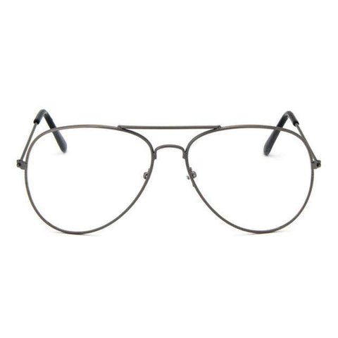 Aviation Gold Frame Sunglasses Male Classic Eyeglasses Transparent Clear Lens Optical Women Men Glasses Pilot Style