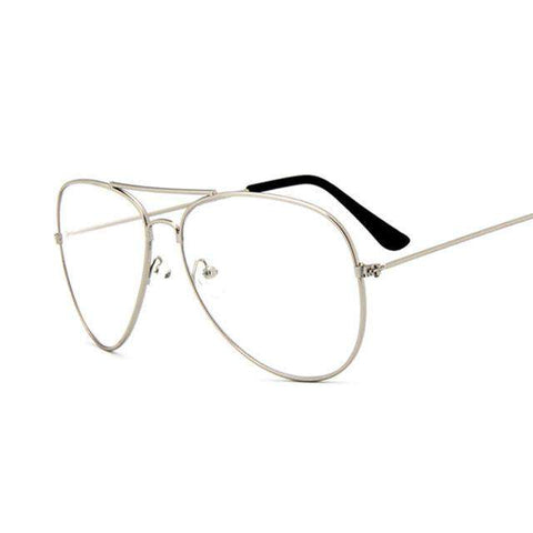 Aviation Gold Frame Sunglasses Male Classic Eyeglasses Transparent Clear Lens Optical Women Men Glasses Pilot Style