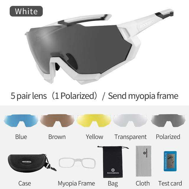 ROCKBROS Cycling Glasses Bicycle Polarized Photochromic Myopia Glasses Bike Eyewear Sport Men Women Fishing Cycling Sunglasses