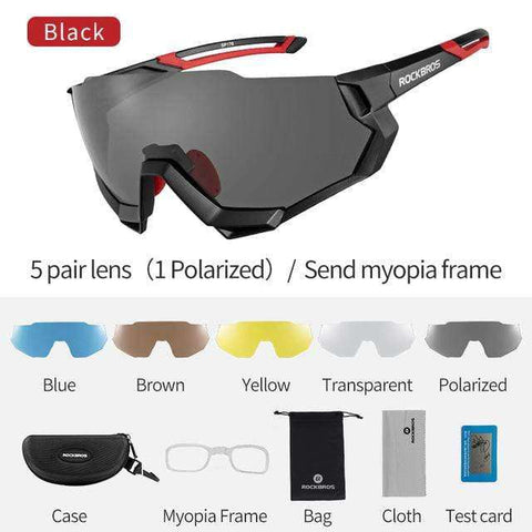 ROCKBROS Cycling Glasses Bicycle Polarized Photochromic Myopia Glasses Bike Eyewear Sport Men Women Fishing Cycling Sunglasses