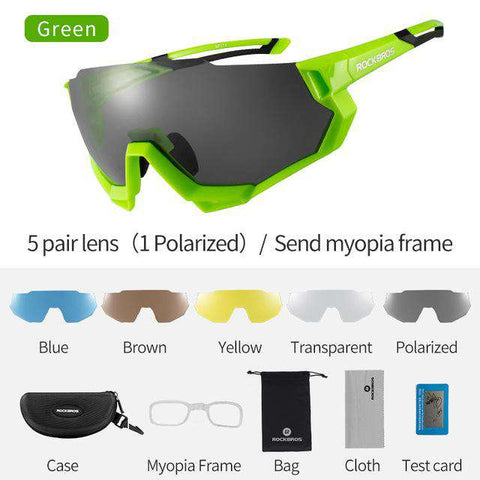 ROCKBROS Cycling Glasses Bicycle Polarized Photochromic Myopia Glasses Bike Eyewear Sport Men Women Fishing Cycling Sunglasses