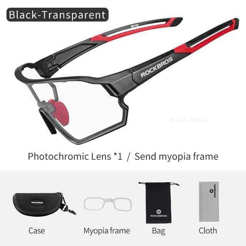 ROCKBROS Cycling Glasses Bicycle Polarized Photochromic Myopia Glasses Bike Eyewear Sport Men Women Fishing Cycling Sunglasses