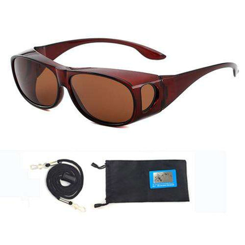 Fitover Sunglasses Polarized Fit Over Glasses for Myopia Cycling Fishing Camping Driving UV Sport Eyewear Polarized Lenses jp