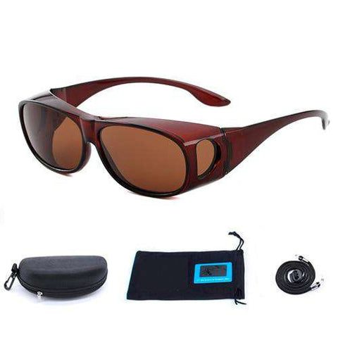 Fitover Sunglasses Polarized Fit Over Glasses for Myopia Cycling Fishing Camping Driving UV Sport Eyewear Polarized Lenses jp