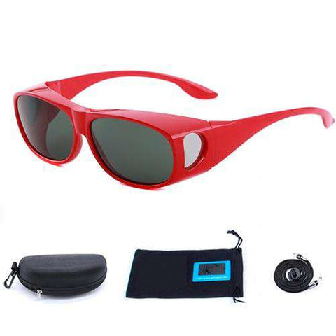 Fitover Sunglasses Polarized Fit Over Glasses for Myopia Cycling Fishing Camping Driving UV Sport Eyewear Polarized Lenses jp