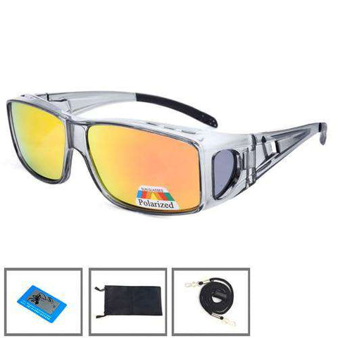 Fitover Sunglasses Polarized Fit Over Glasses for Myopia Cycling Fishing Camping Driving UV Sport Eyewear Polarized Lenses jp