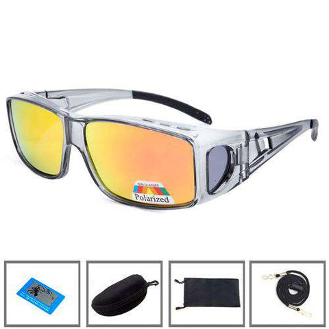 Fitover Sunglasses Polarized Fit Over Glasses for Myopia Cycling Fishing Camping Driving UV Sport Eyewear Polarized Lenses jp