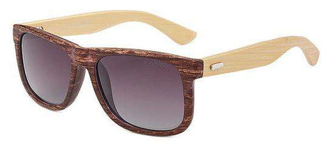 MIZHO 2019 Brand Design Eyewear Mirror Visual Protection Imitati Wood Sunglasses Men Polarized Traveling Sunglass Unisex Bamboo