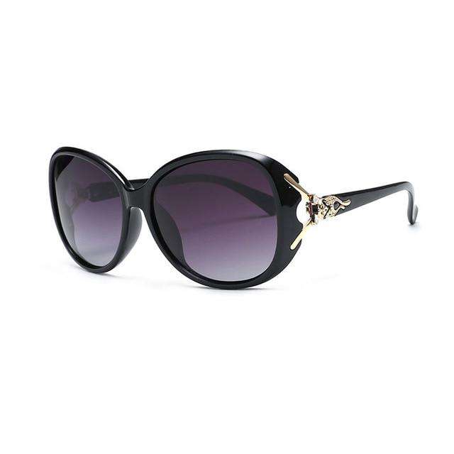 HUHAITANG Luxury Brand oversized Sunglasses Women Polarized Classic Fox Sun Glasses For Ladies Elegant Designer Goggle Sunglass