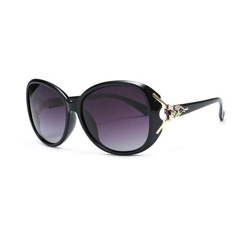 HUHAITANG Luxury Brand oversized Sunglasses Women Polarized Classic Fox Sun Glasses For Ladies Elegant Designer Goggle Sunglass