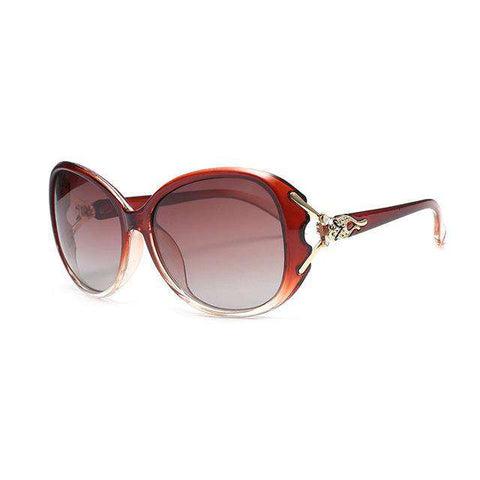 HUHAITANG Luxury Brand oversized Sunglasses Women Polarized Classic Fox Sun Glasses For Ladies Elegant Designer Goggle Sunglass