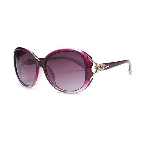 HUHAITANG Luxury Brand oversized Sunglasses Women Polarized Classic Fox Sun Glasses For Ladies Elegant Designer Goggle Sunglass