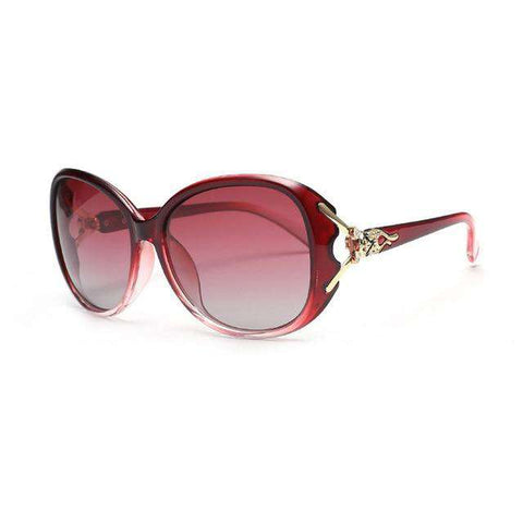 HUHAITANG Luxury Brand oversized Sunglasses Women Polarized Classic Fox Sun Glasses For Ladies Elegant Designer Goggle Sunglass